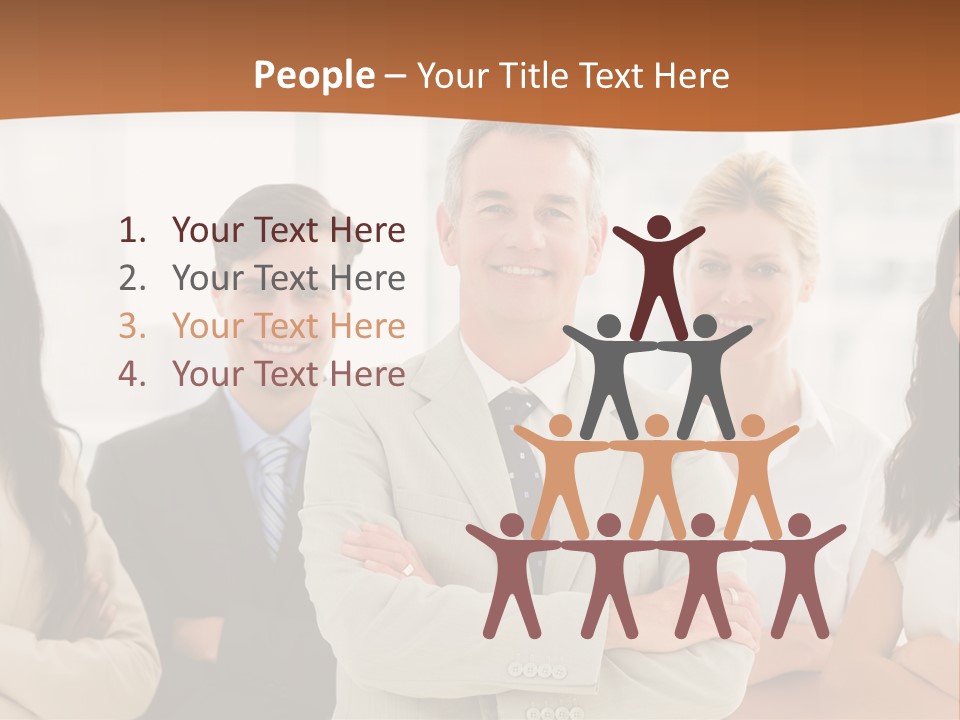 A Group Of People Standing In Front Of A Window PowerPoint Template