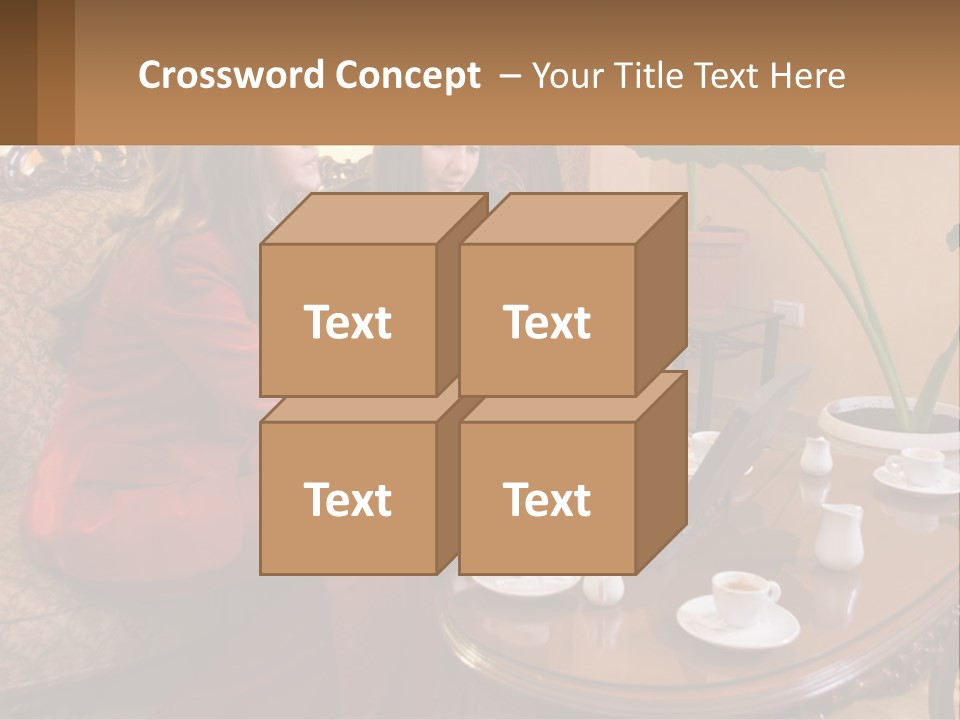 Two Women Sitting On A Couch Looking At A Laptop PowerPoint Template