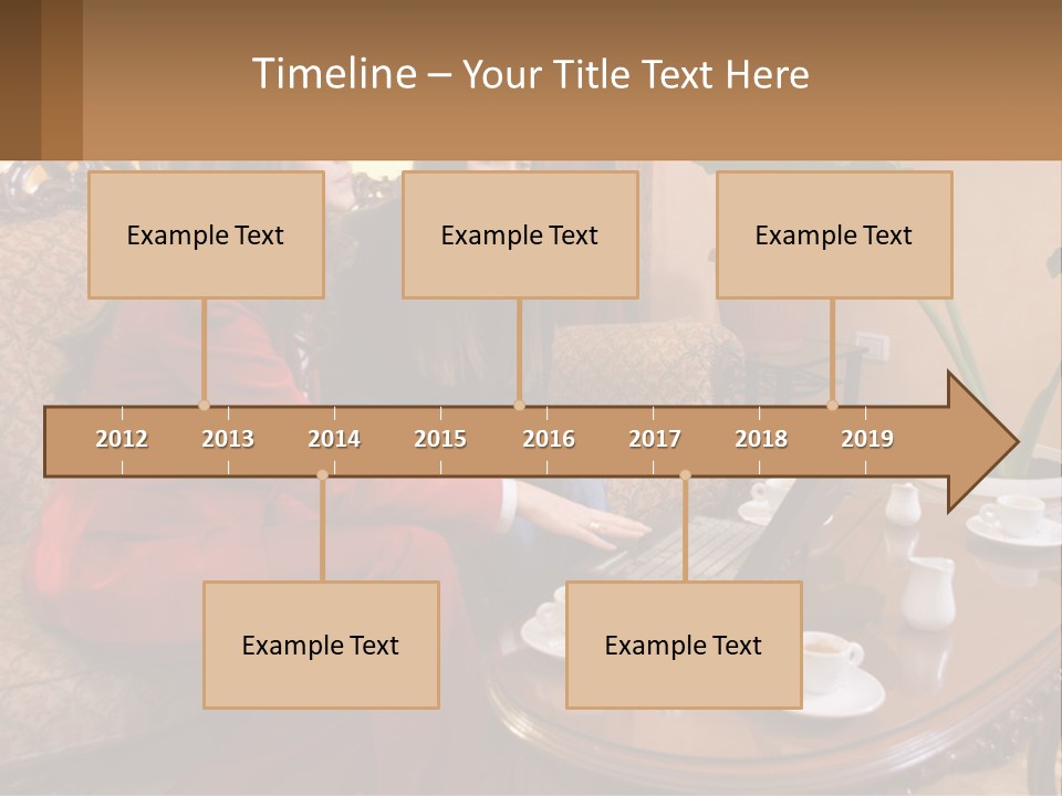 Two Women Sitting On A Couch Looking At A Laptop PowerPoint Template
