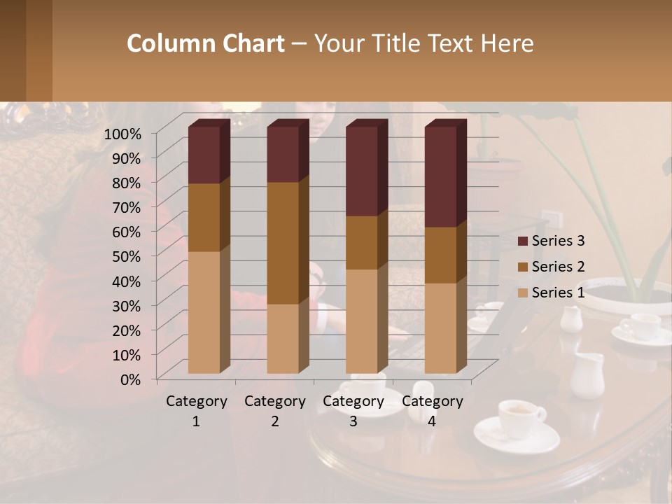 Two Women Sitting On A Couch Looking At A Laptop PowerPoint Template