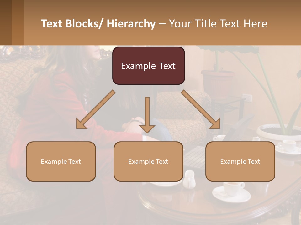 Two Women Sitting On A Couch Looking At A Laptop PowerPoint Template