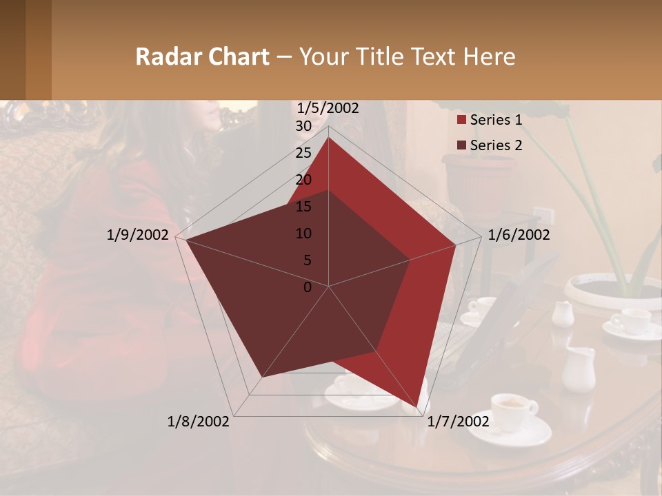 Two Women Sitting On A Couch Looking At A Laptop PowerPoint Template