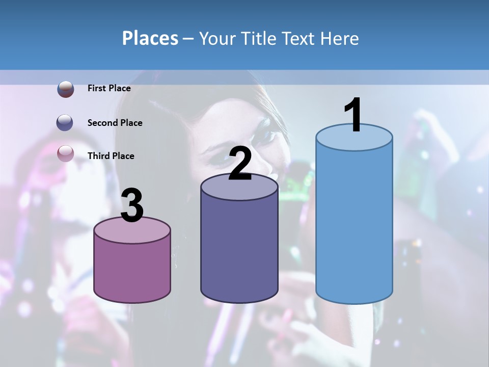 A Woman Holding A Beer Bottle In Her Hand PowerPoint Template