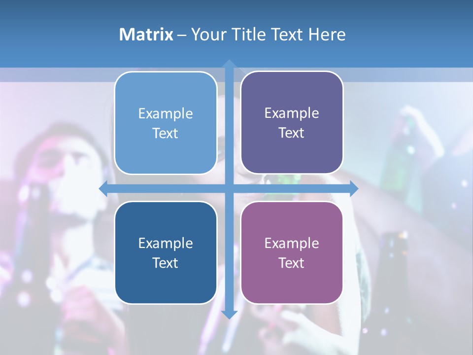 A Woman Holding A Beer Bottle In Her Hand PowerPoint Template