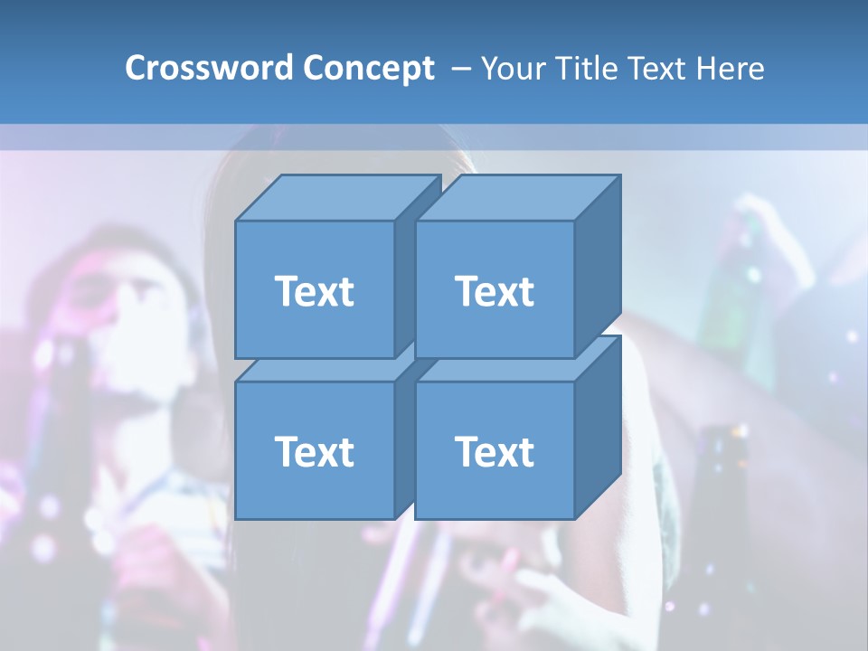 A Woman Holding A Beer Bottle In Her Hand PowerPoint Template