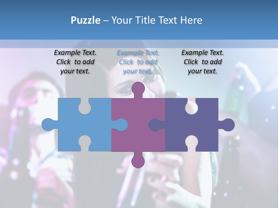 A Woman Holding A Beer Bottle In Her Hand PowerPoint Template