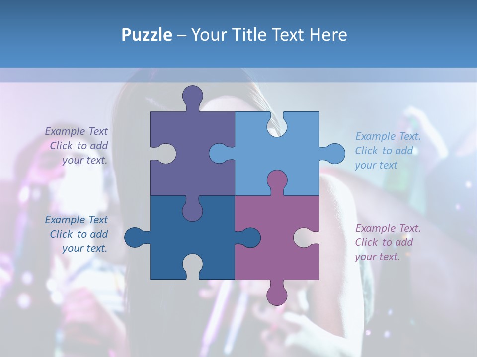 A Woman Holding A Beer Bottle In Her Hand PowerPoint Template