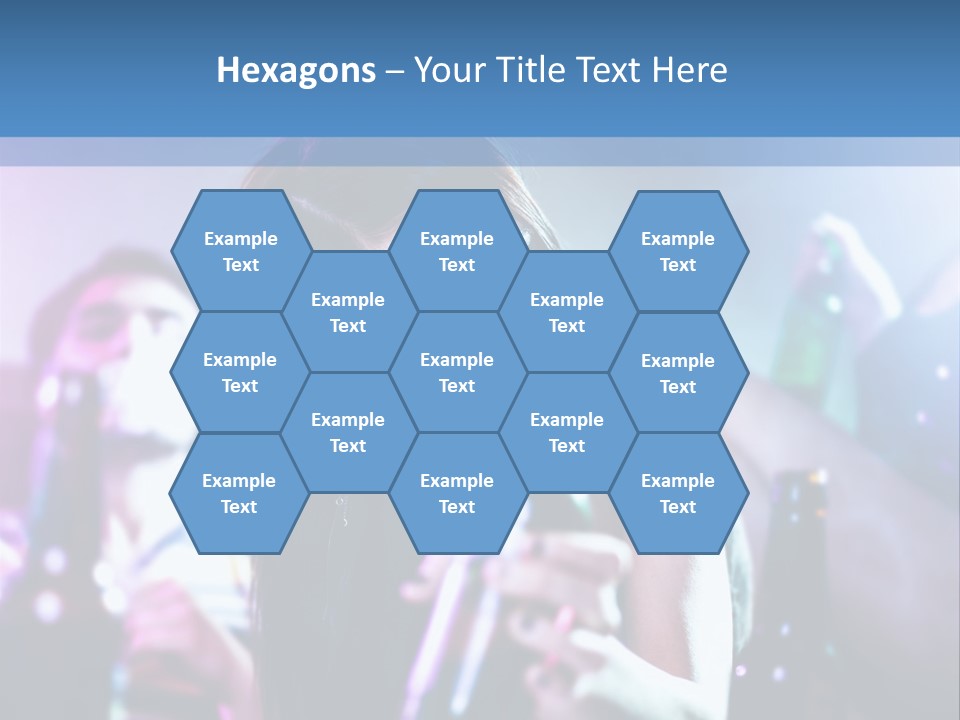 A Woman Holding A Beer Bottle In Her Hand PowerPoint Template