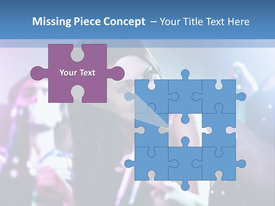 A Woman Holding A Beer Bottle In Her Hand PowerPoint Template