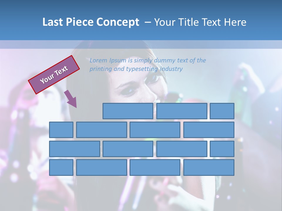 A Woman Holding A Beer Bottle In Her Hand PowerPoint Template