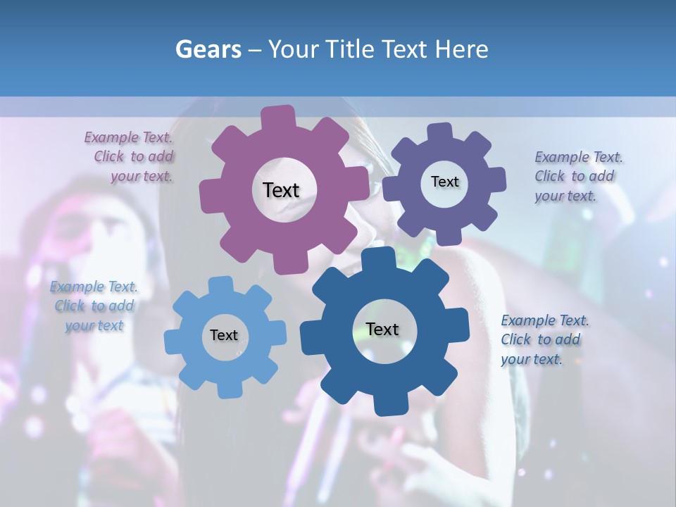 A Woman Holding A Beer Bottle In Her Hand PowerPoint Template