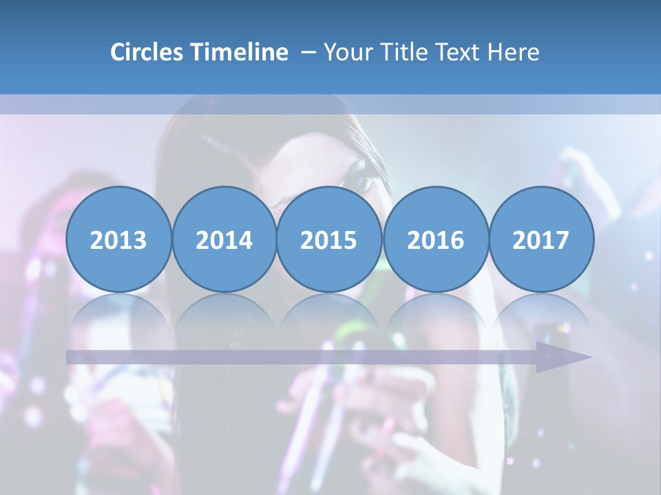 A Woman Holding A Beer Bottle In Her Hand PowerPoint Template