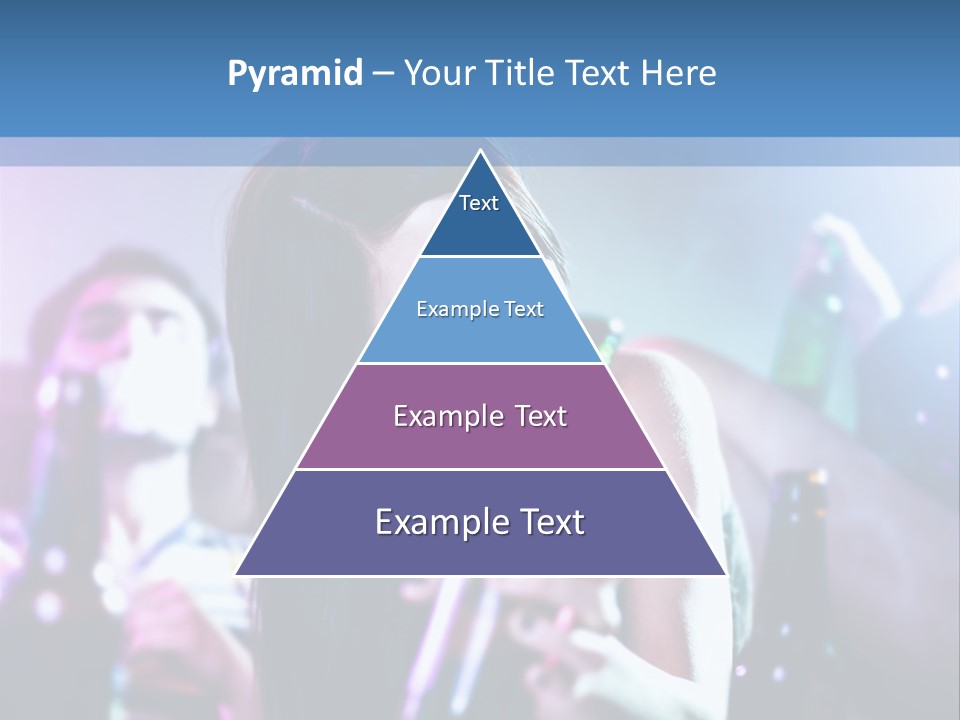 A Woman Holding A Beer Bottle In Her Hand PowerPoint Template