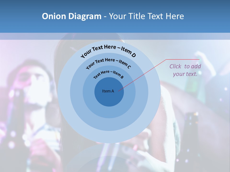 A Woman Holding A Beer Bottle In Her Hand PowerPoint Template