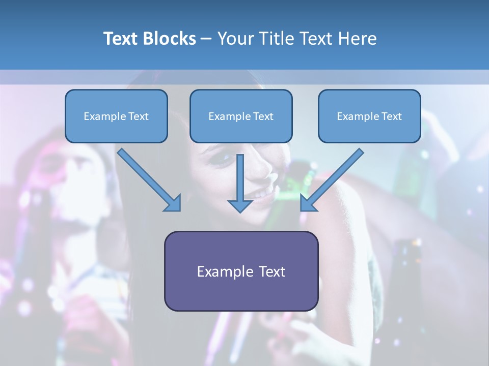 A Woman Holding A Beer Bottle In Her Hand PowerPoint Template