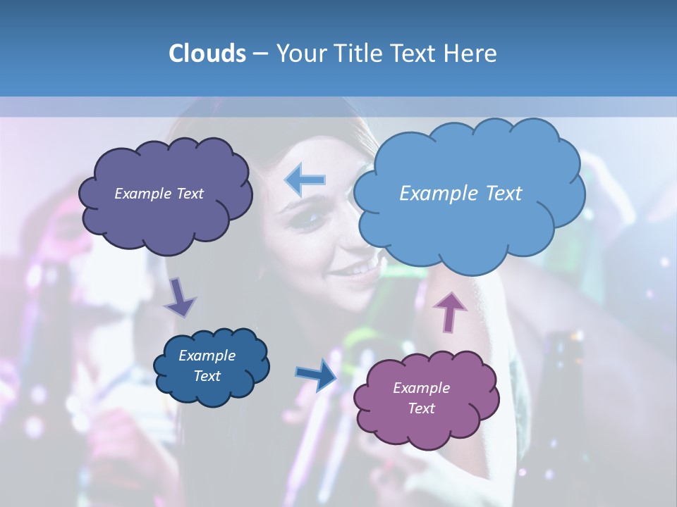 A Woman Holding A Beer Bottle In Her Hand PowerPoint Template