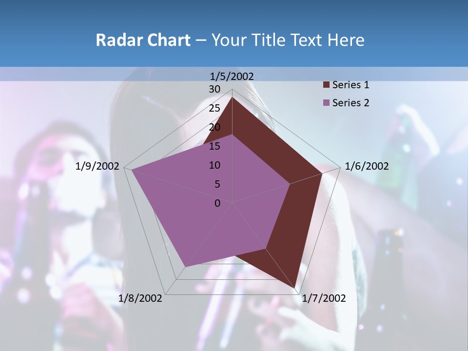A Woman Holding A Beer Bottle In Her Hand PowerPoint Template