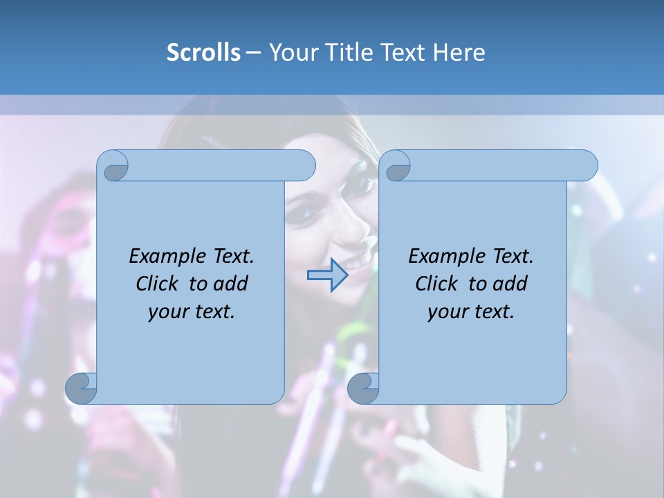 A Woman Holding A Beer Bottle In Her Hand PowerPoint Template