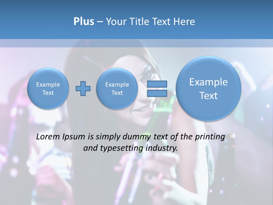 A Woman Holding A Beer Bottle In Her Hand PowerPoint Template