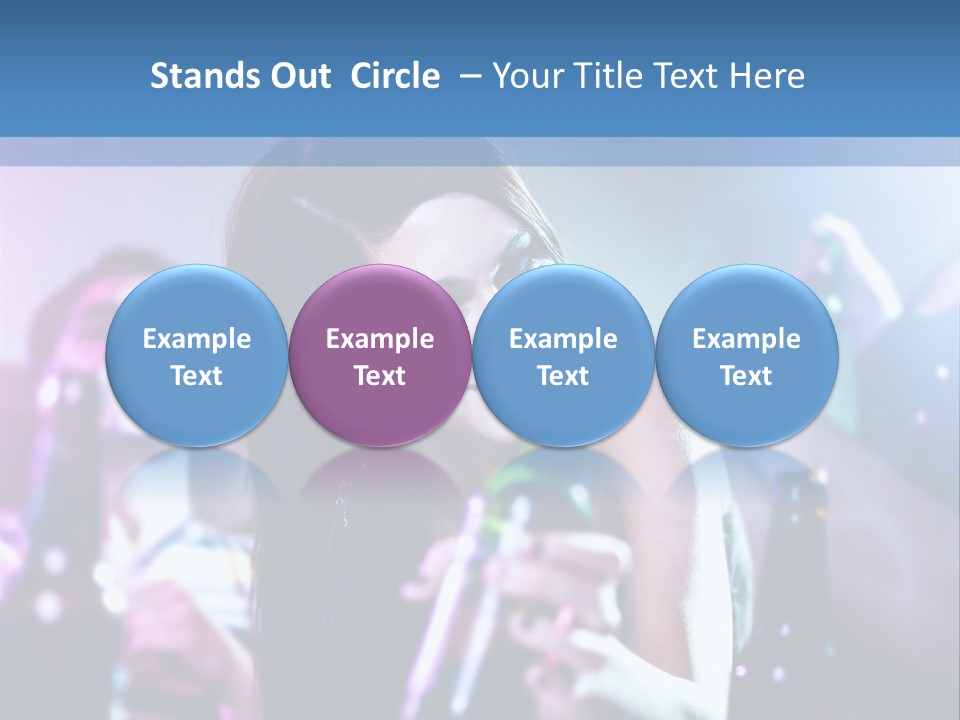 A Woman Holding A Beer Bottle In Her Hand PowerPoint Template