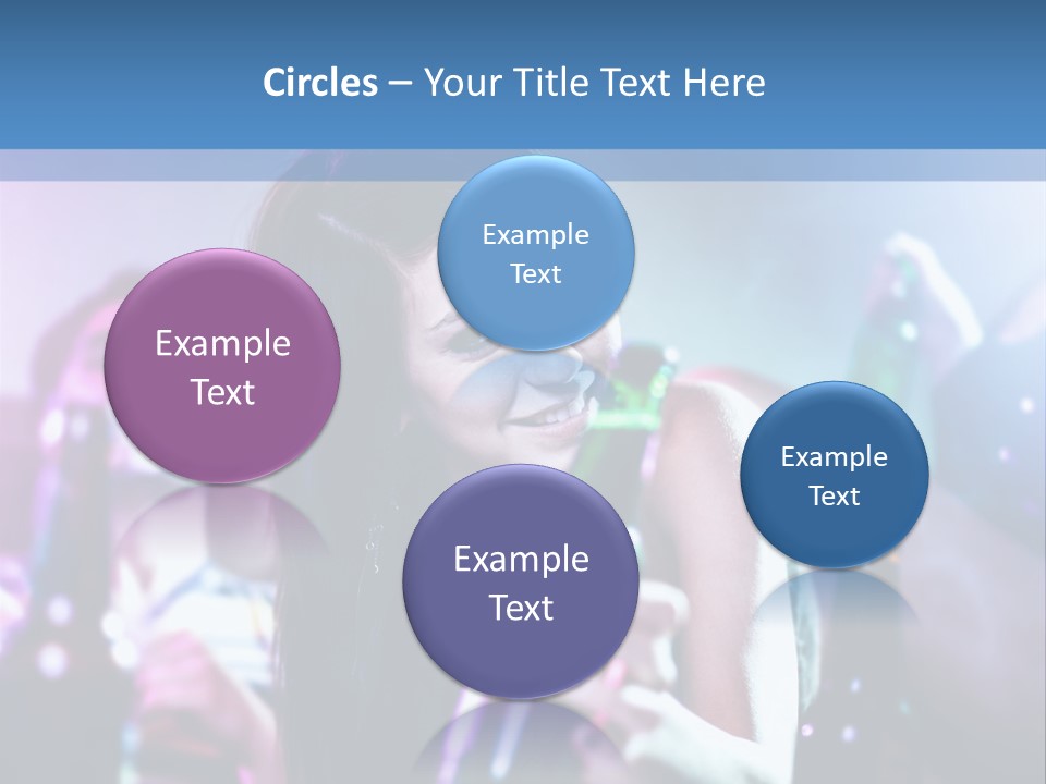 A Woman Holding A Beer Bottle In Her Hand PowerPoint Template