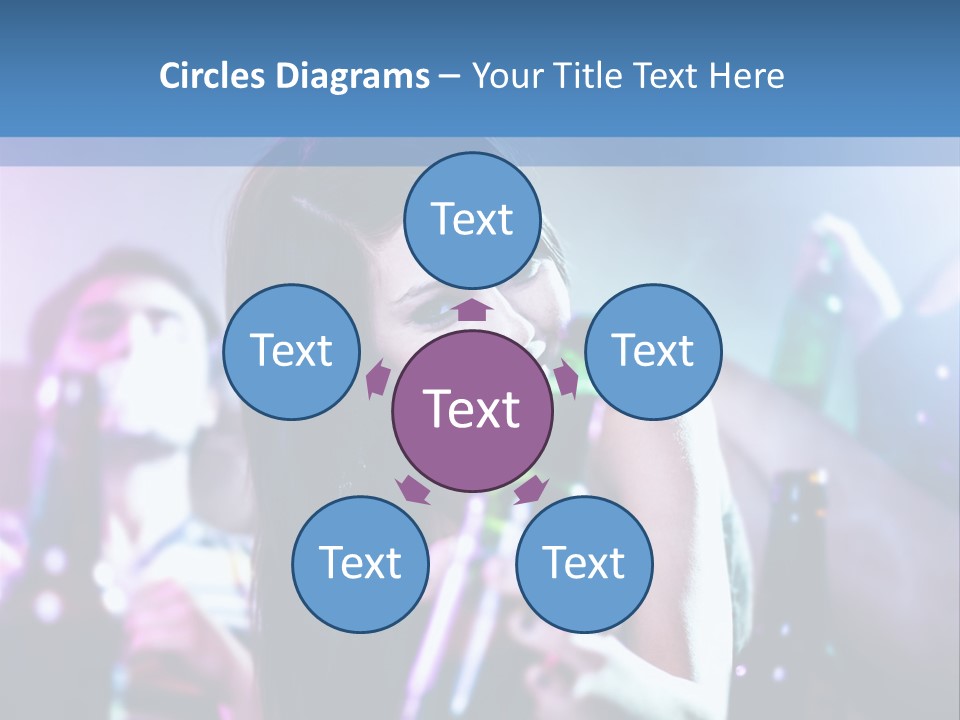 A Woman Holding A Beer Bottle In Her Hand PowerPoint Template