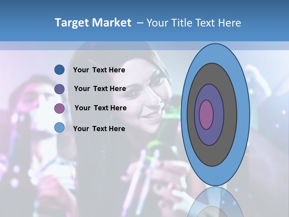 A Woman Holding A Beer Bottle In Her Hand PowerPoint Template