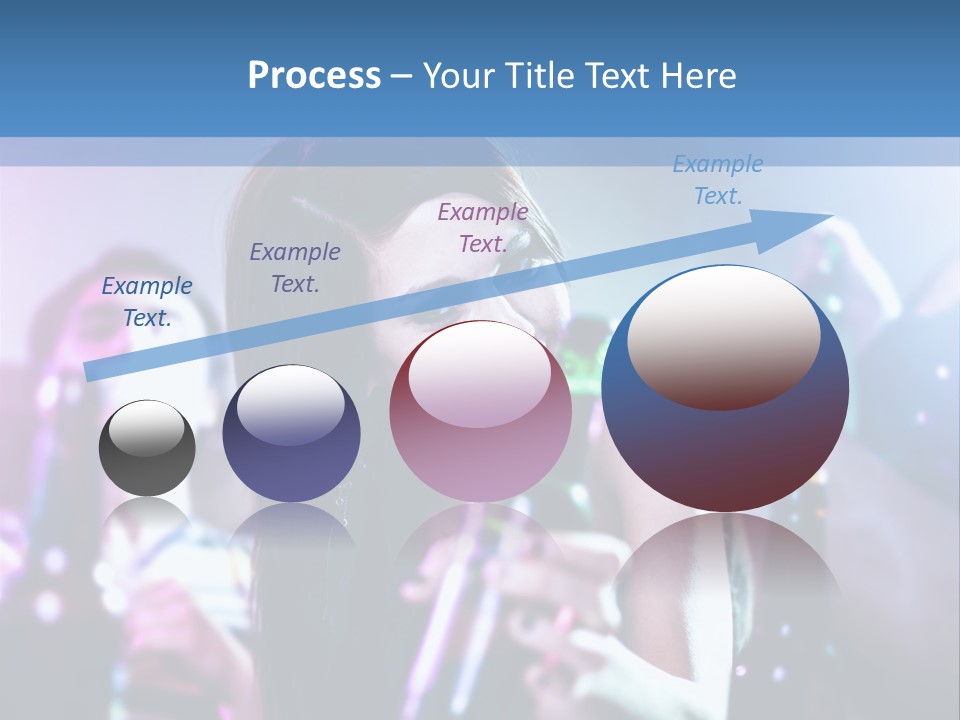 A Woman Holding A Beer Bottle In Her Hand PowerPoint Template