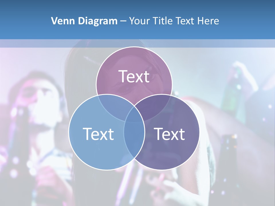 A Woman Holding A Beer Bottle In Her Hand PowerPoint Template