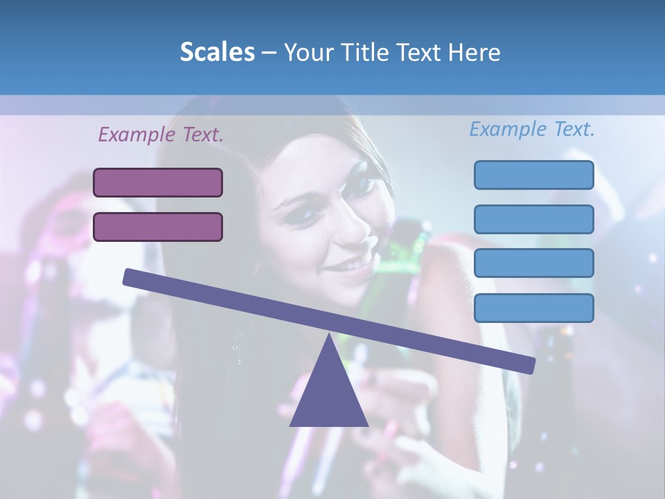 A Woman Holding A Beer Bottle In Her Hand PowerPoint Template