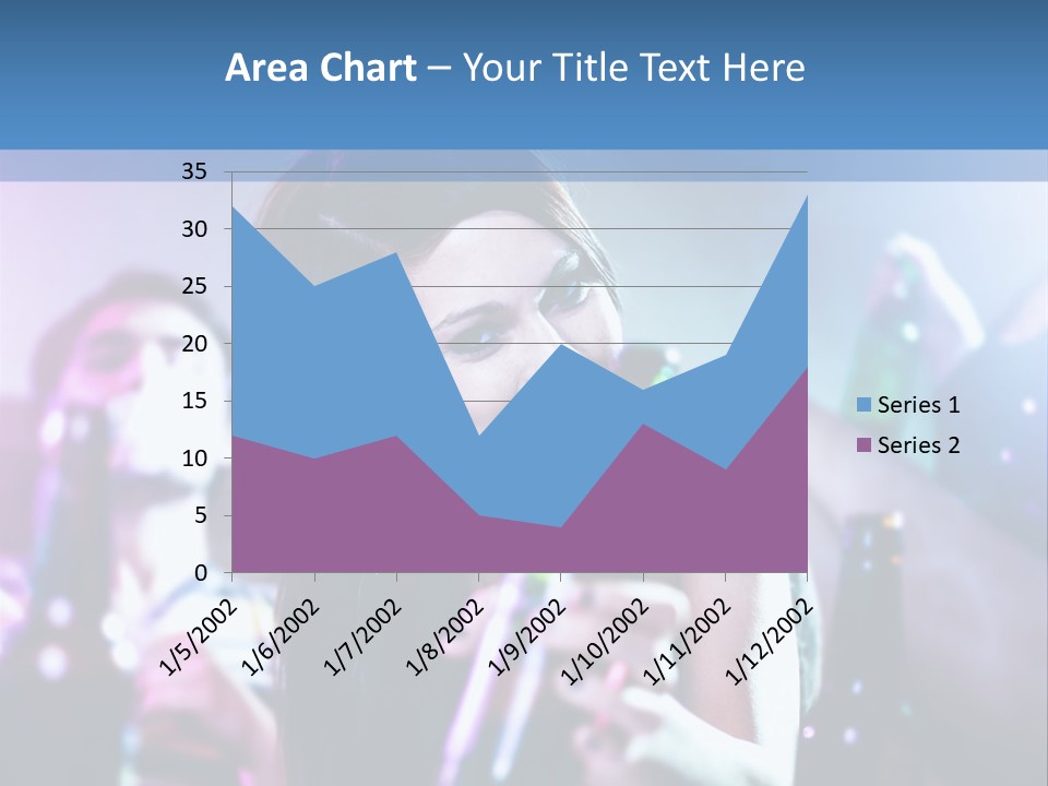 A Woman Holding A Beer Bottle In Her Hand PowerPoint Template