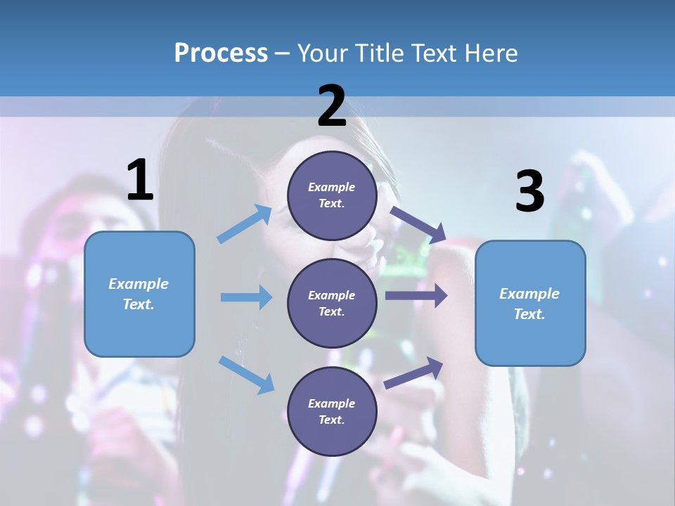 A Woman Holding A Beer Bottle In Her Hand PowerPoint Template