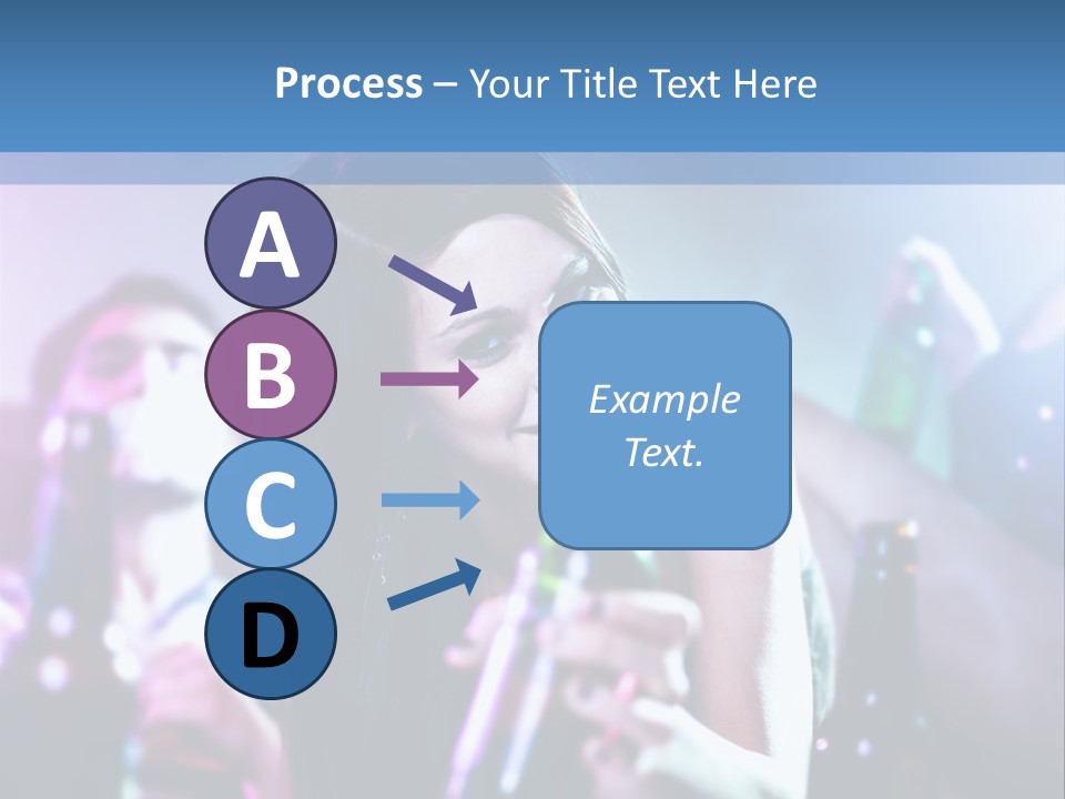 A Woman Holding A Beer Bottle In Her Hand PowerPoint Template