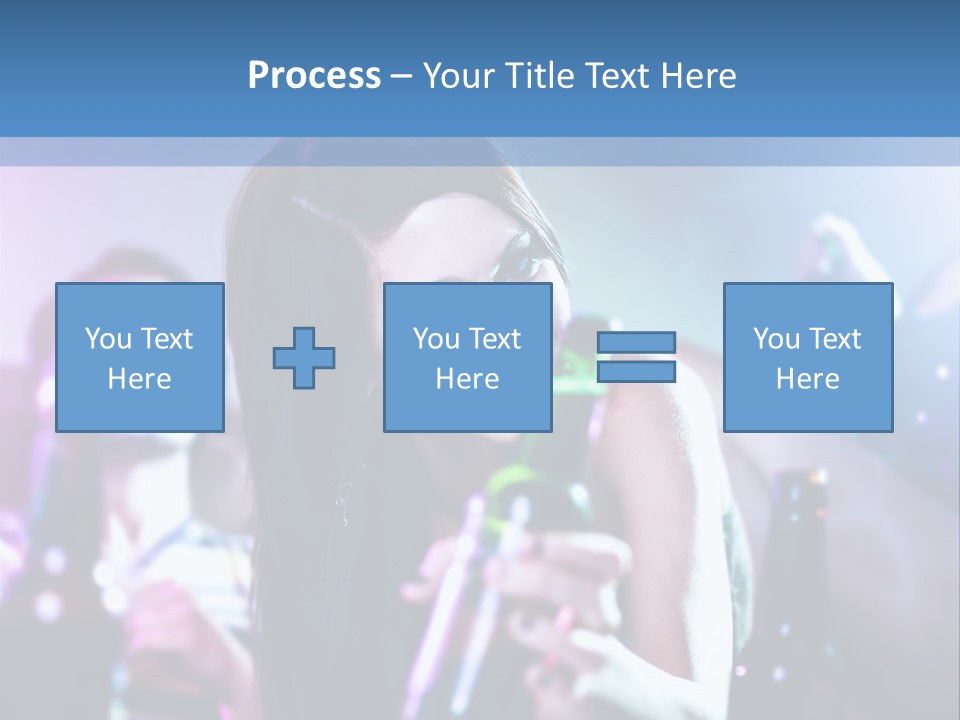 A Woman Holding A Beer Bottle In Her Hand PowerPoint Template