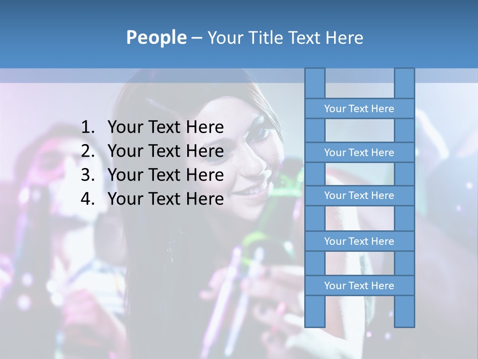 A Woman Holding A Beer Bottle In Her Hand PowerPoint Template