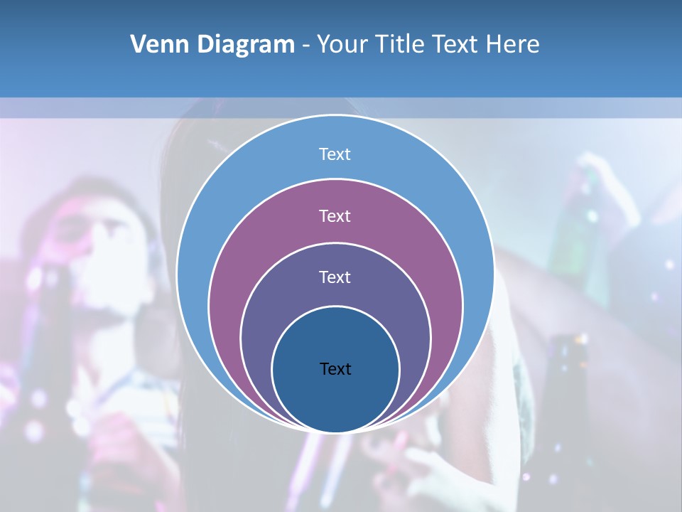 A Woman Holding A Beer Bottle In Her Hand PowerPoint Template