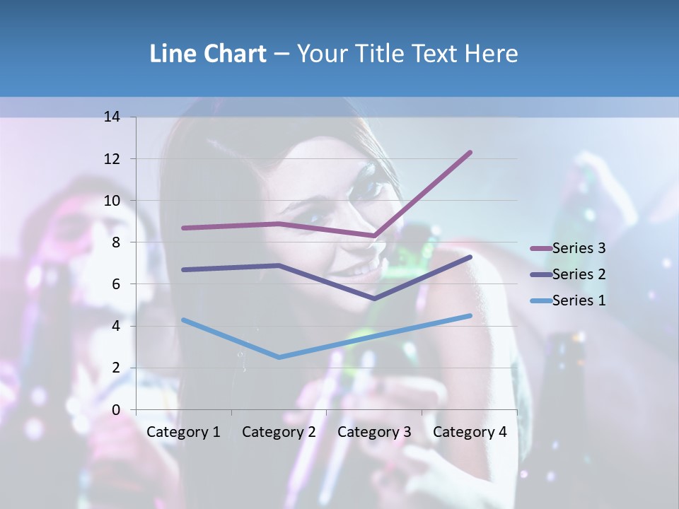 A Woman Holding A Beer Bottle In Her Hand PowerPoint Template