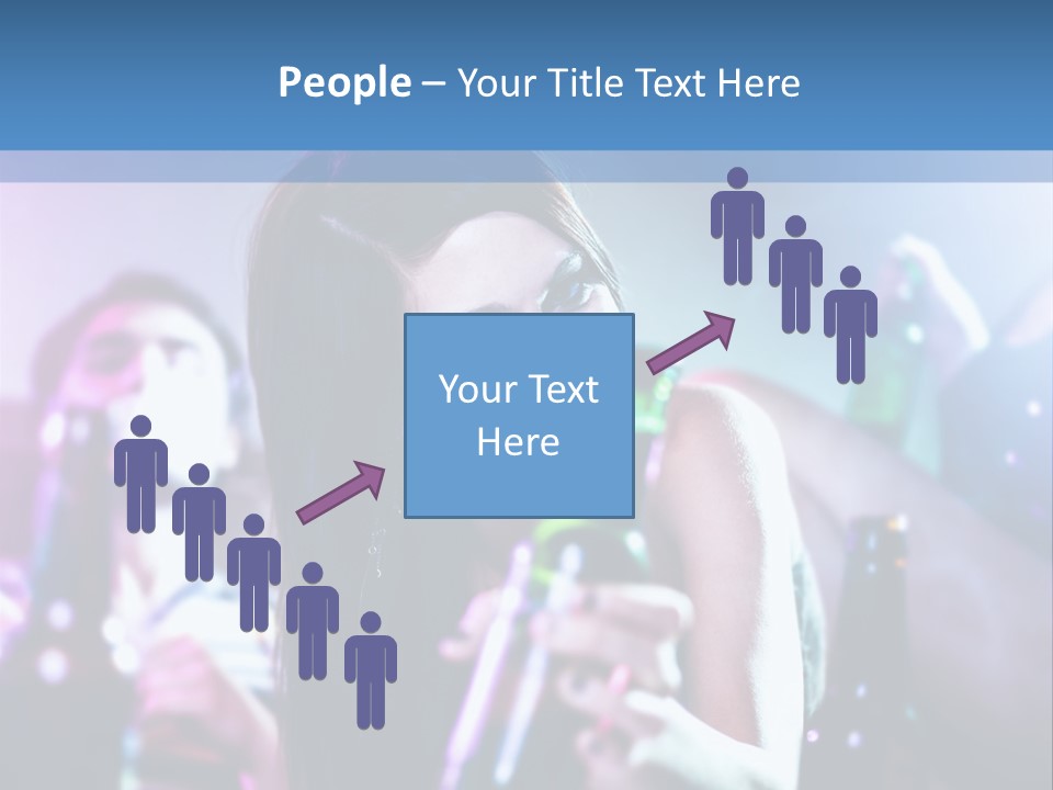 A Woman Holding A Beer Bottle In Her Hand PowerPoint Template