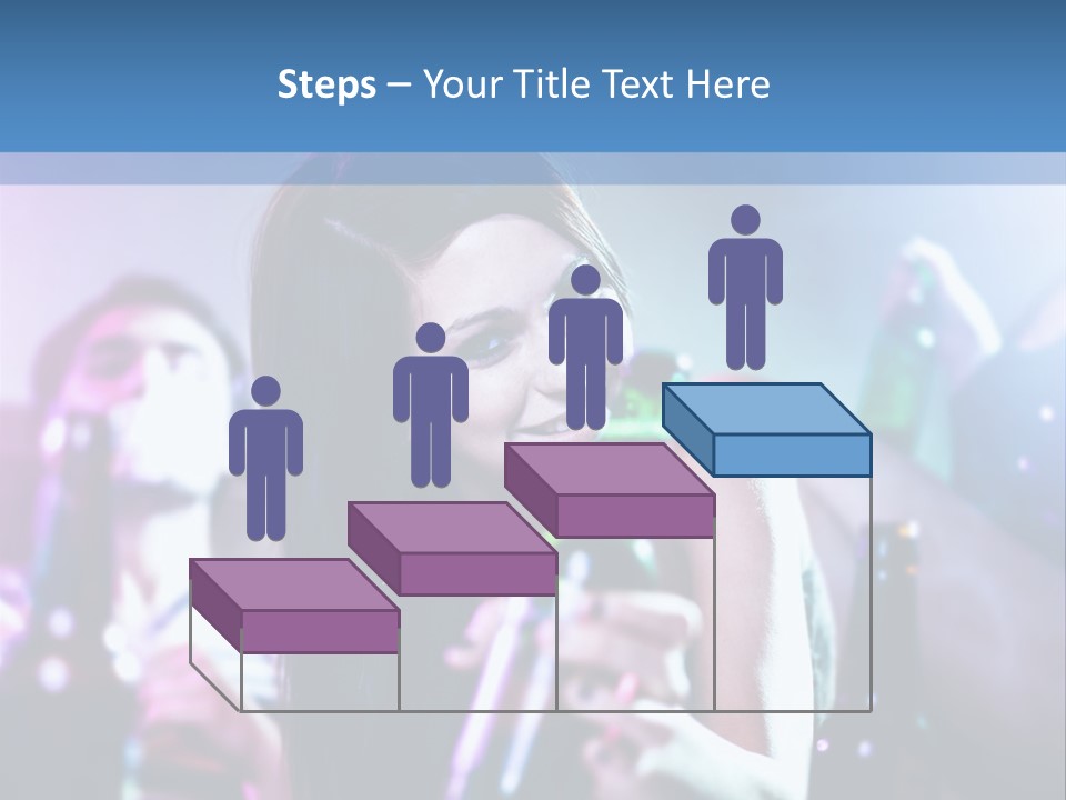 A Woman Holding A Beer Bottle In Her Hand PowerPoint Template