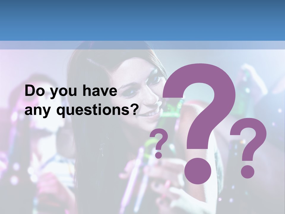 A Woman Holding A Beer Bottle In Her Hand PowerPoint Template