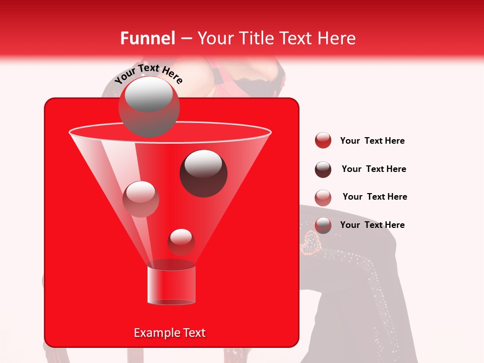 A Woman Sitting On Top Of A Red Chair PowerPoint Template