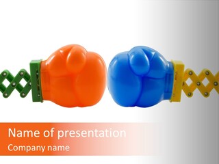 A Group Of Plastic Toys Sitting On Top Of Each Other PowerPoint Template