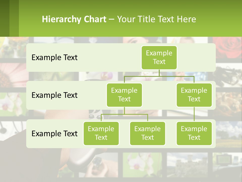 A Person Holding A Remote Control In Front Of A Bunch Of Pictures PowerPoint Template