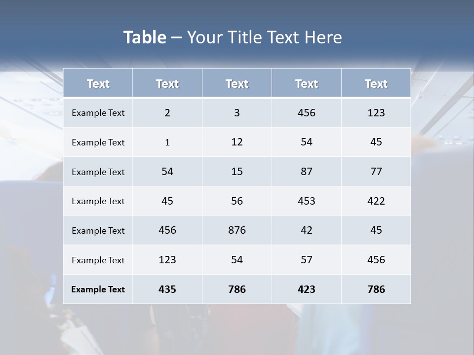 A Woman In A Red Suit Is On An Airplane PowerPoint Template