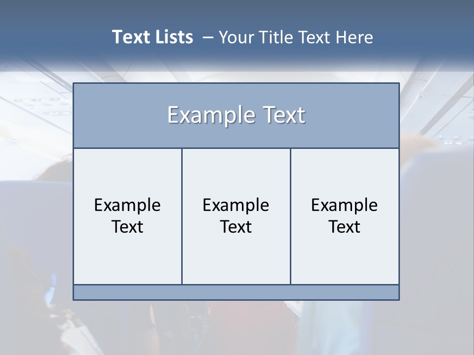 A Woman In A Red Suit Is On An Airplane PowerPoint Template