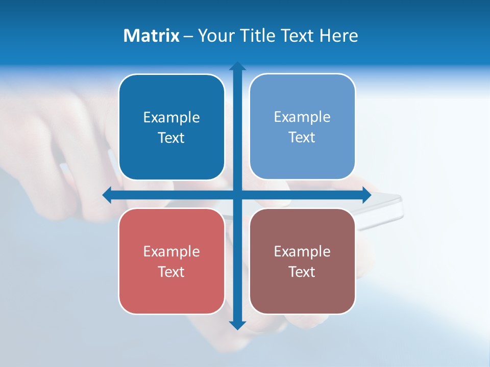 A Person Holding A Cell Phone In Their Hand PowerPoint Template
