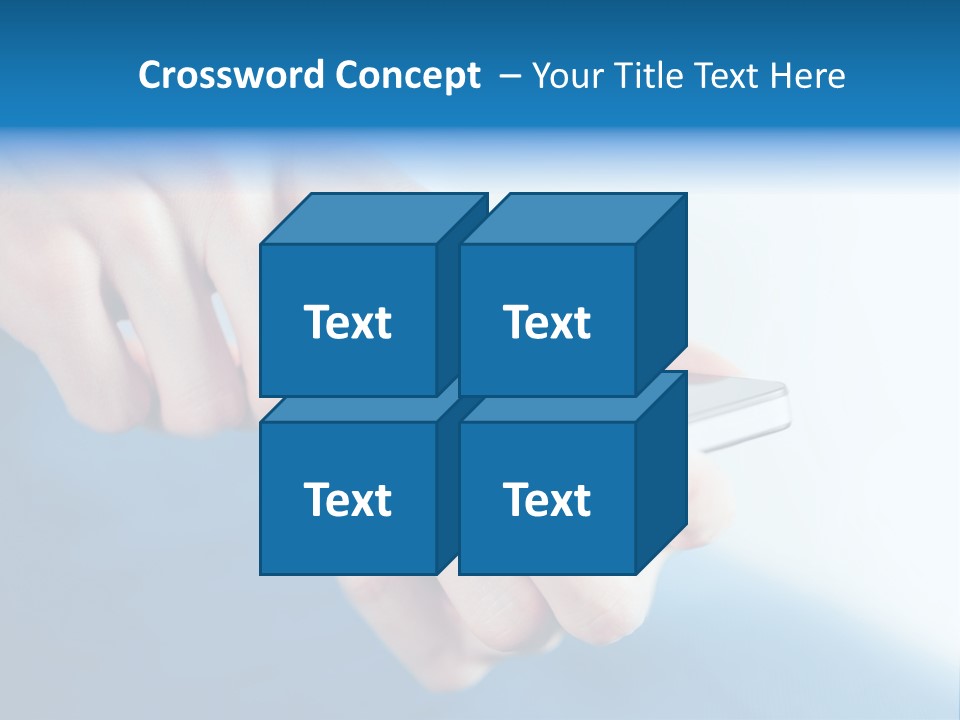A Person Holding A Cell Phone In Their Hand PowerPoint Template