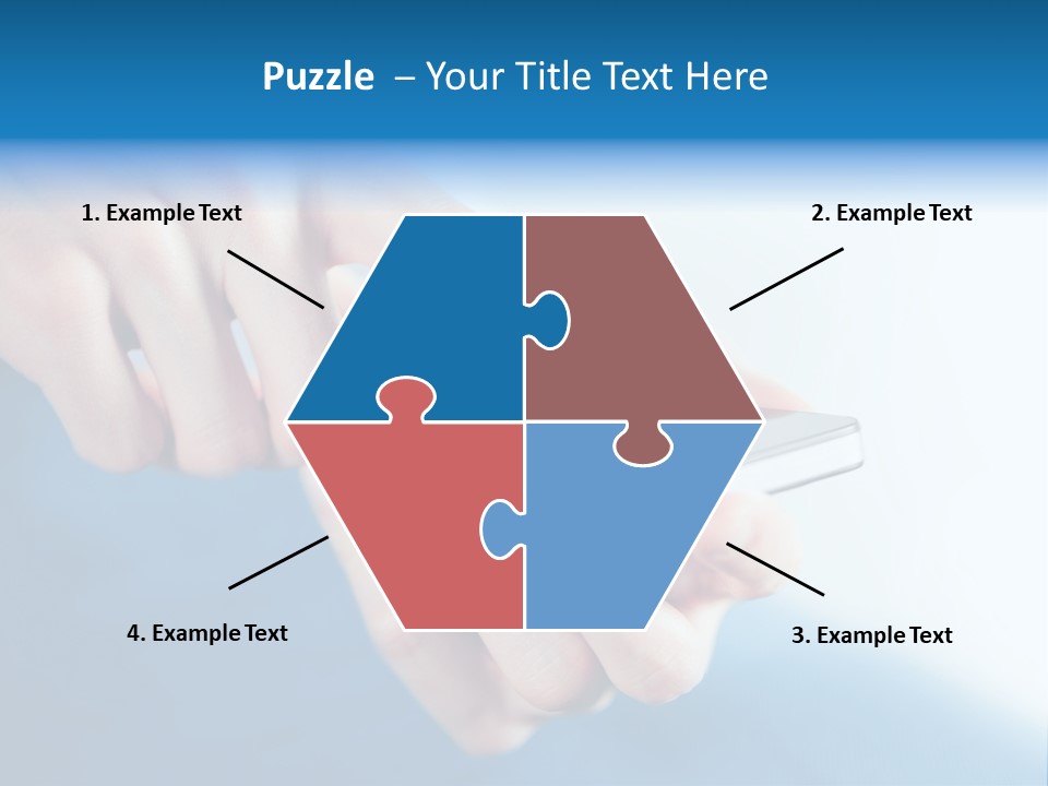 A Person Holding A Cell Phone In Their Hand PowerPoint Template