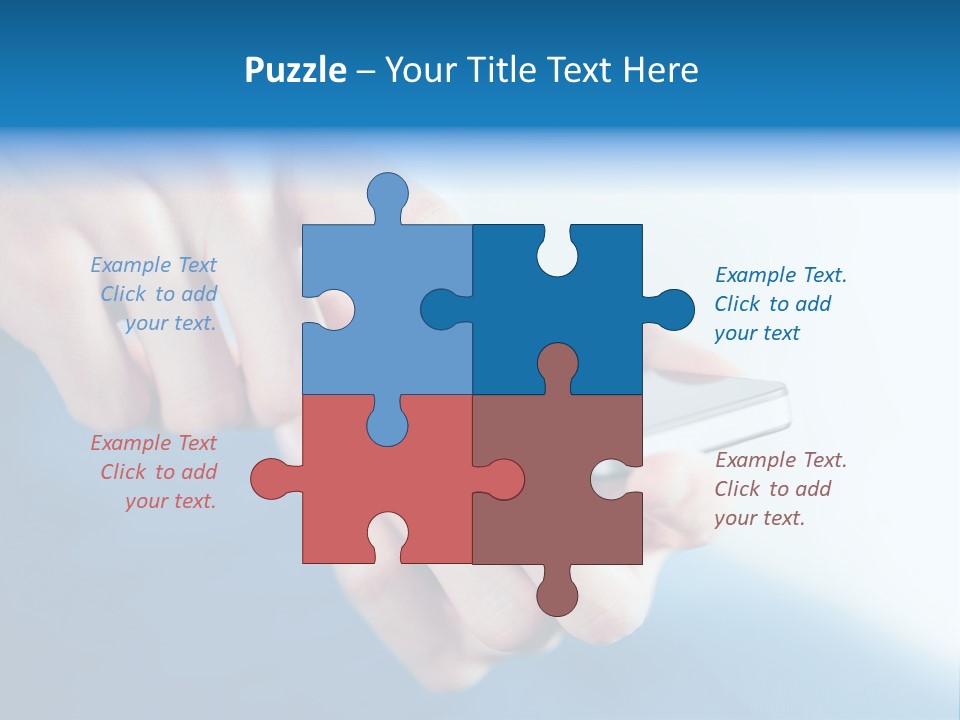 A Person Holding A Cell Phone In Their Hand PowerPoint Template