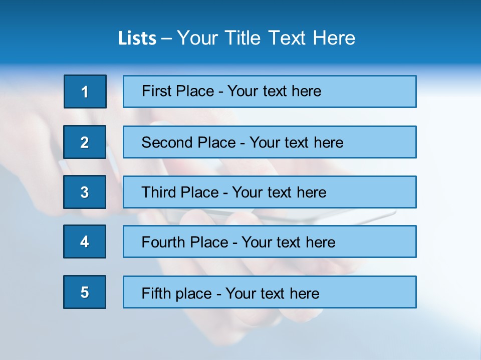 A Person Holding A Cell Phone In Their Hand PowerPoint Template